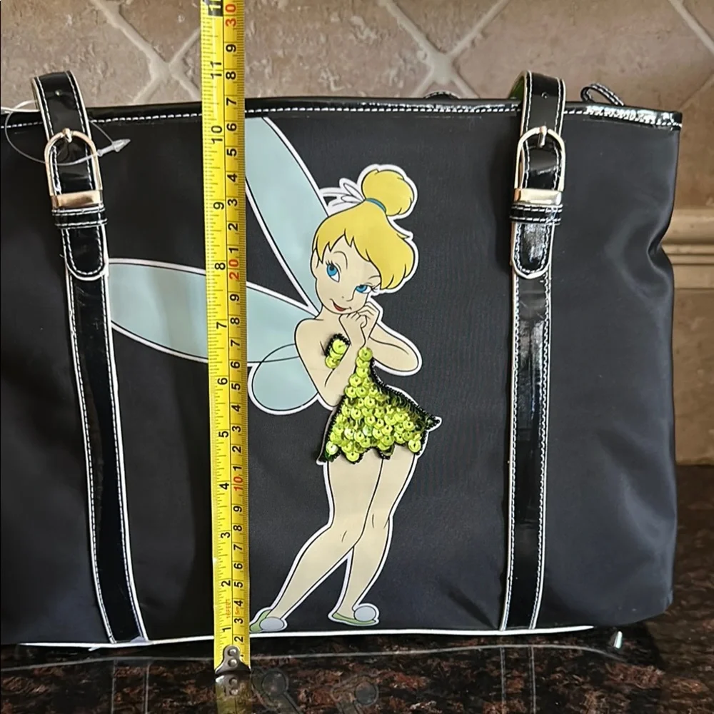 Disneyland Black and Green Tinker Bell Tote Brand new with rates - Picture 9 of 12